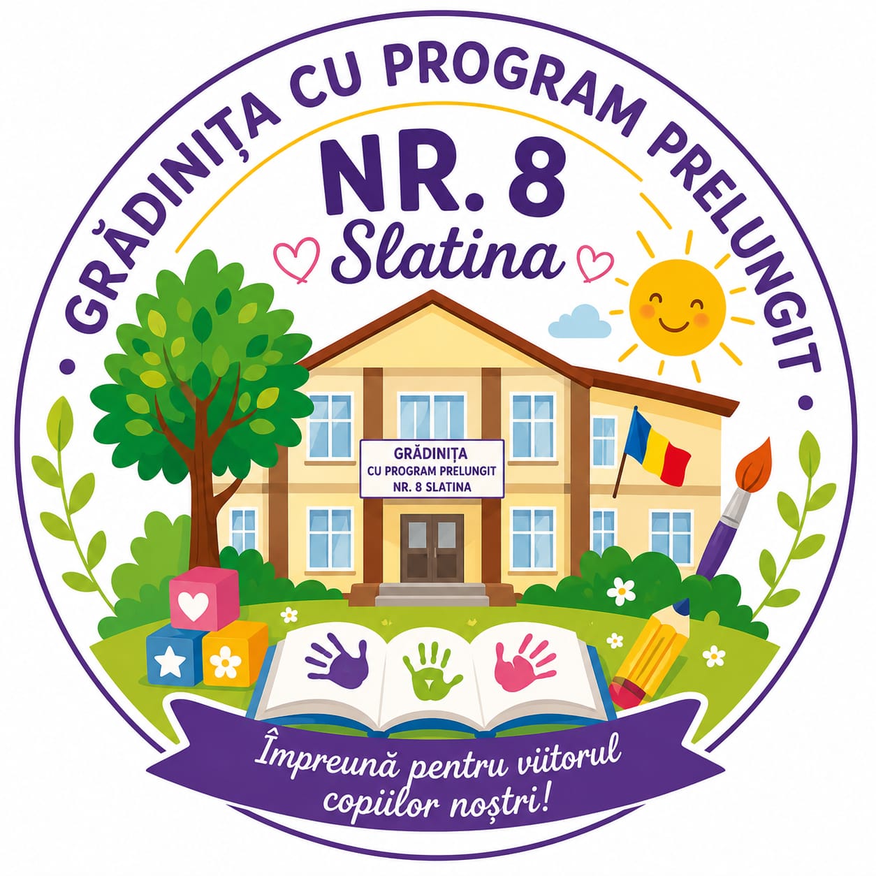 Logo Grădinița cu program prelungit nr. 8 Slatina